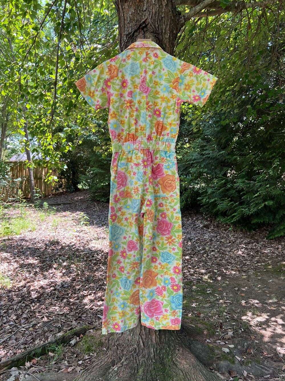 Big Bud Press Vintage Wallpaper Short Sleeve Jumpsuit Size S - Picture 4 of 8